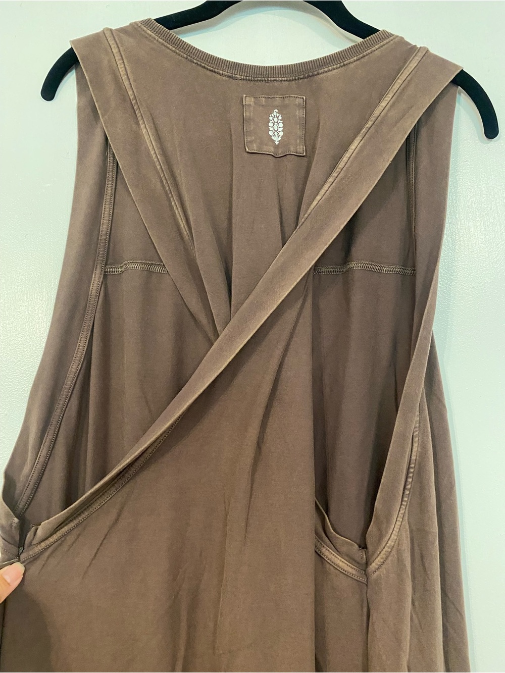 FP Movement Hot Shot Twisted Onesie, Charcoal Brown - Size Medium - Picture 9 of 11